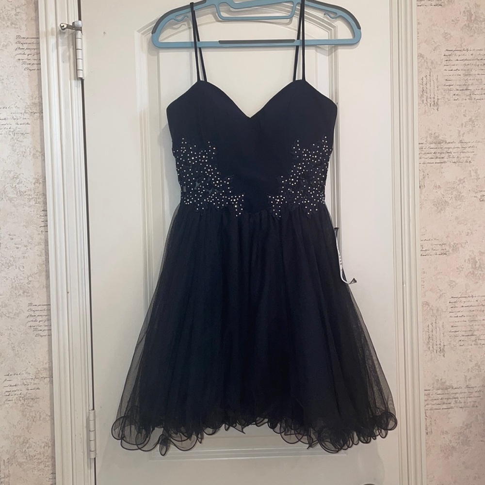 Navy blue homecoming dress
